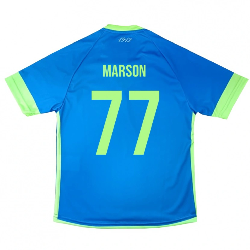 Danxen Kinder Leonardo Marson #77 Trikot Blau Grün Gelb Torwarttrikot 2025/26 Schweiz