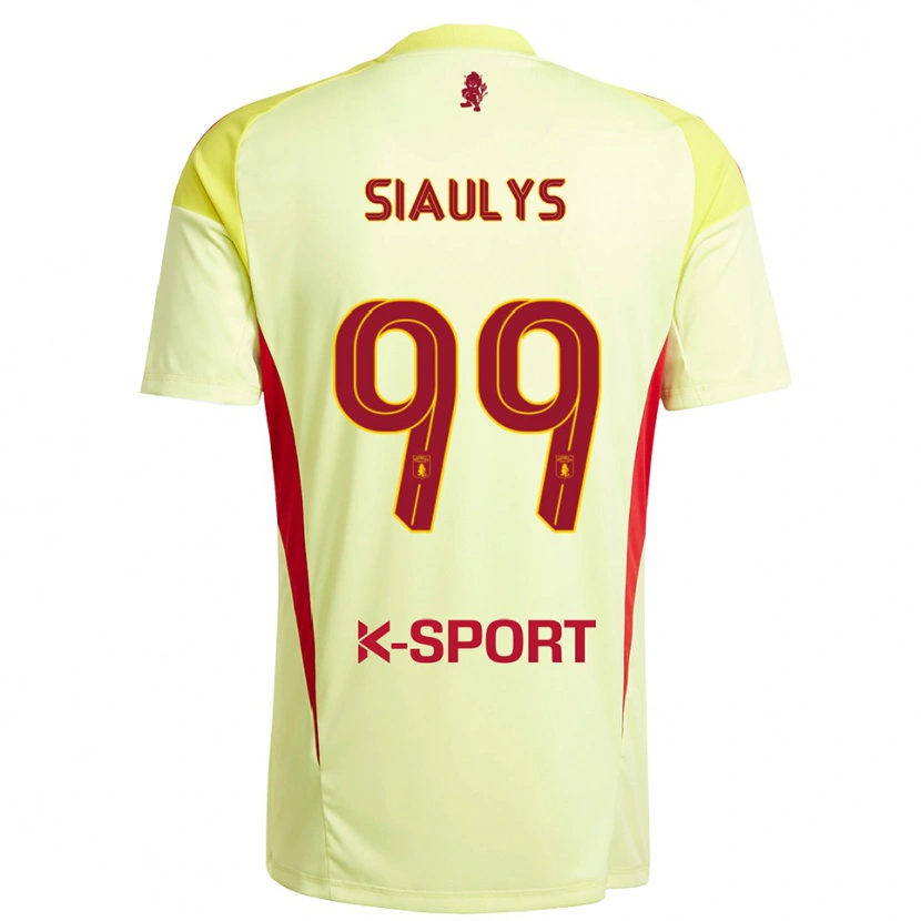 Danxen Kinder Ovidijus Siaulys #99 Trikot Hellgelb Rot Torwarttrikot 2025/26 Schweiz