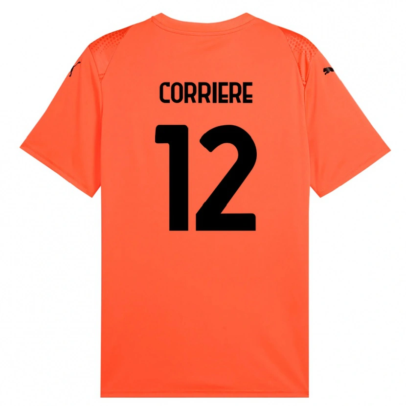 Danxen Kinder Francesco Corriere #12 Trikot Orange Schwarz Torwarttrikot 2025/26 Schweiz