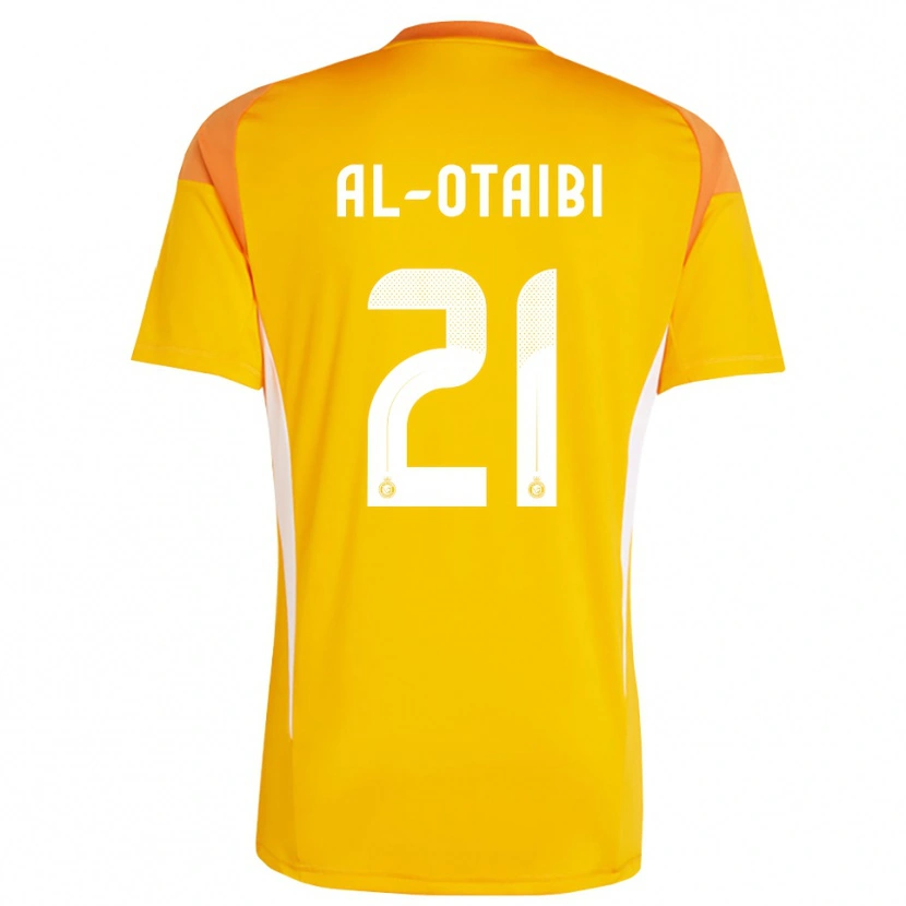 Danxen Kinder Abdulrahman Al-Otaibi #21 Trikot Orange Gelb Weiß Torwarttrikot 2025/26 Schweiz