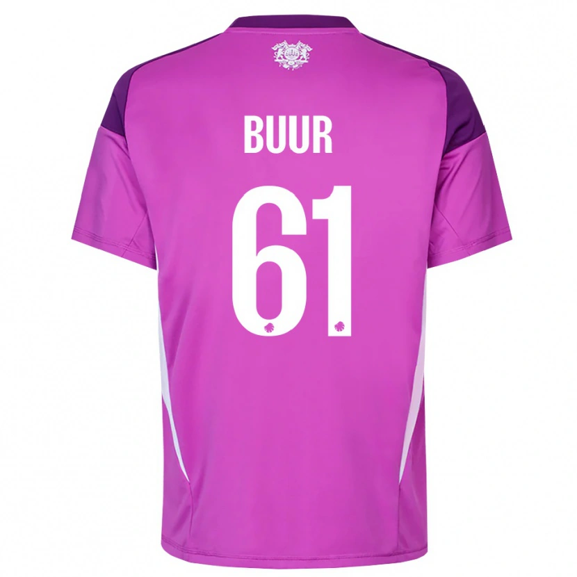 Danxen Kinder Oscar Buur #61 Trikot Flieder Lila Weiß Torwarttrikot 2025/26 Schweiz