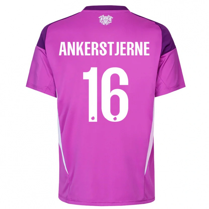 Danxen Kinder Ida Ankerstjerne #16 Trikot Flieder Lila Weiß Torwarttrikot 2025/26 Schweiz