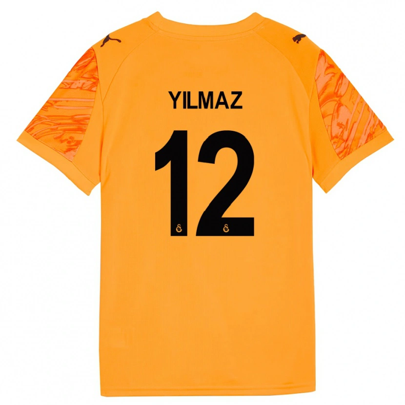 Danxen Kinder Arda Yılmaz #12 Trikot Dunkles Orange Schwarz Torwarttrikot 2025/26 Schweiz