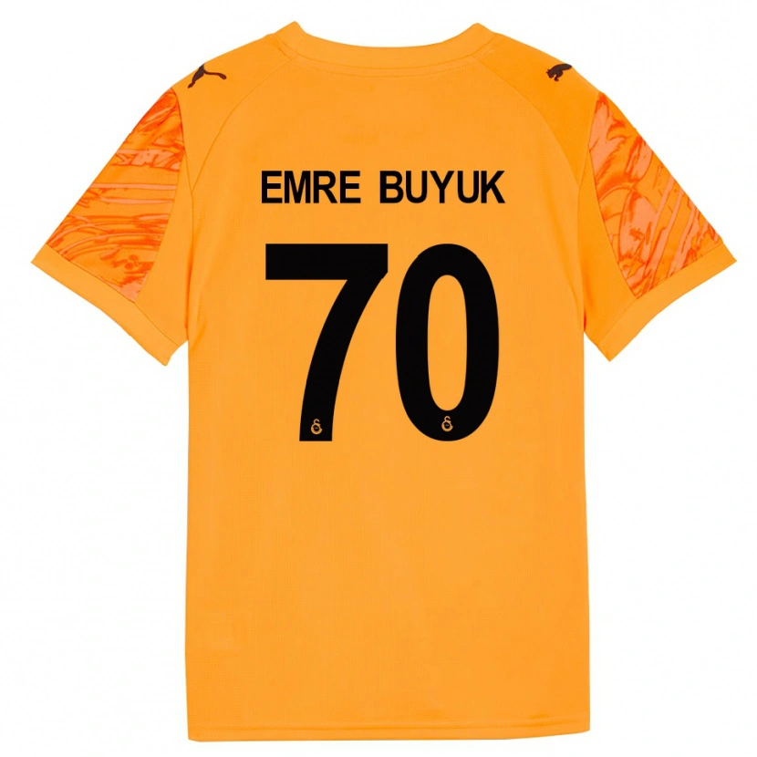 Danxen Kinder Enes Emre Büyük #70 Trikot Dunkles Orange Schwarz Torwarttrikot 2025/26 Schweiz