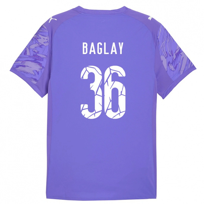 Danxen Kinder Rostyslav Baglay #36 Trikot Flieder Lila Torwarttrikot 2025/26 Schweiz