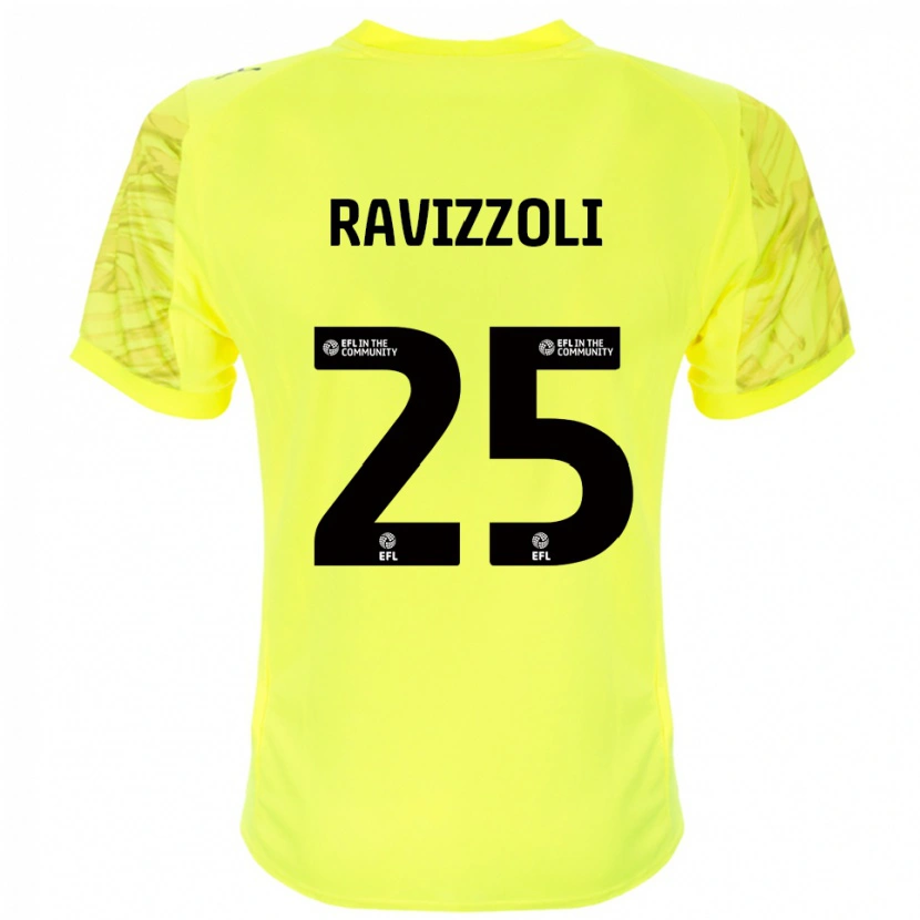 Danxen Kinder Franco Ravizzoli #25 Trikot Gelb Schwarz Torwarttrikot 2025/26 Schweiz