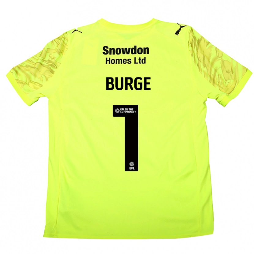 Danxen Kinder Lee Burge #1 Trikot Leuchtendes Grün Torwarttrikot 2025/26 Schweiz
