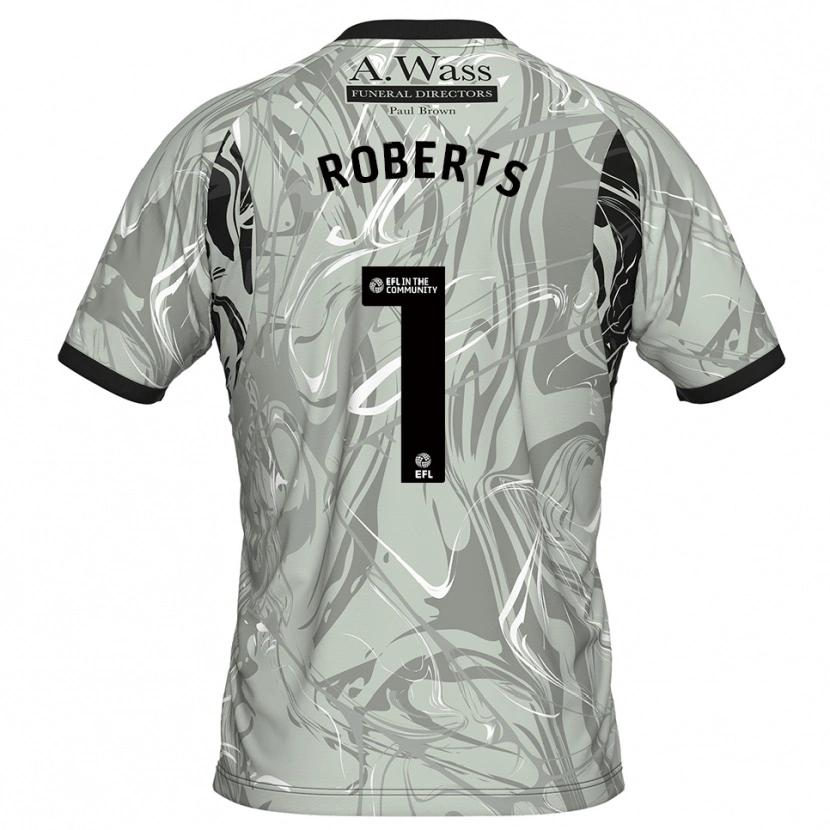 Danxen Kinder Liam Roberts #1 Trikot Hellgrau Schwarz Torwarttrikot 2025/26 Schweiz