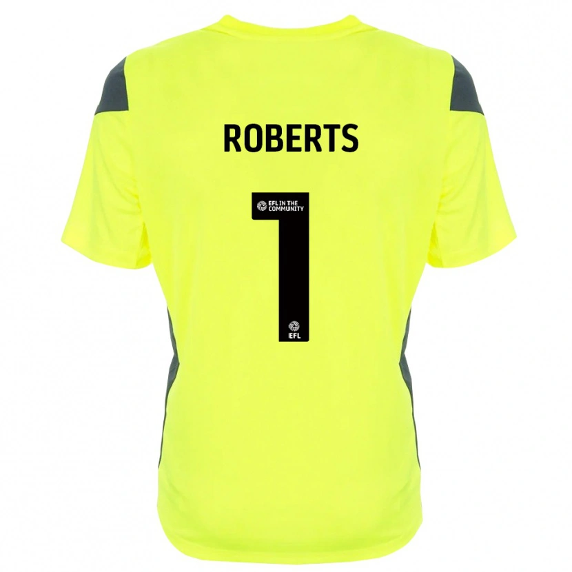 Danxen Kinder Myles Roberts #1 Trikot Leuchtendes Grün Schwarz Torwarttrikot 2025/26 Schweiz