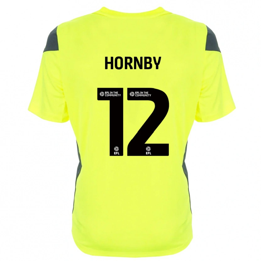 Danxen Kinder Sam Hornby #12 Trikot Leuchtendes Grün Schwarz Torwarttrikot 2025/26 Schweiz