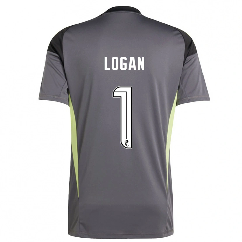 Danxen Kinder Chloe Logan #1 Trikot Grau Weiß Torwarttrikot 2025/26 Schweiz