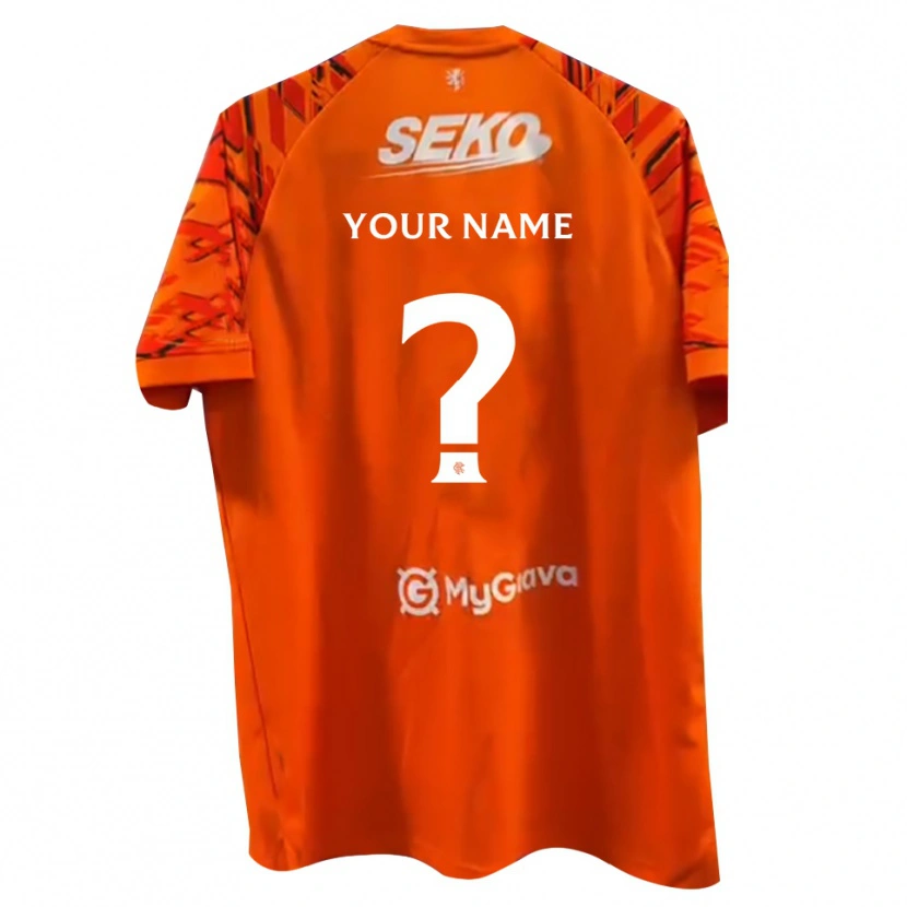 Danxen Kinder Rangers FC Trikot Orange Weiß Torwarttrikot 2025/26 Schweiz