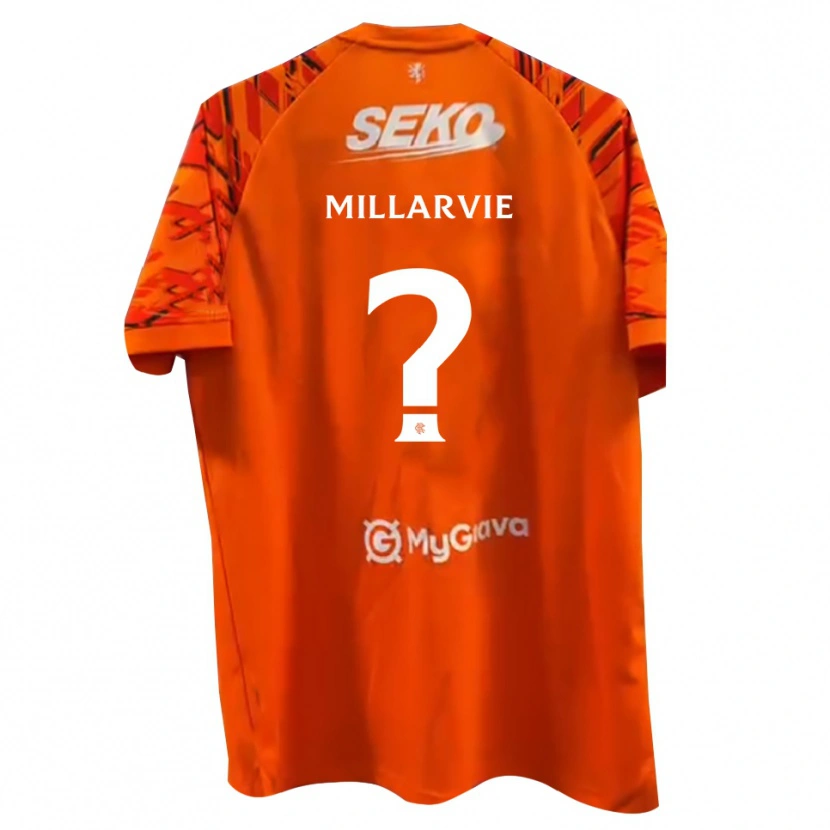 Danxen Kinder Jaden Millarvie #0 Trikot Orange Weiß Torwarttrikot 2025/26 Schweiz