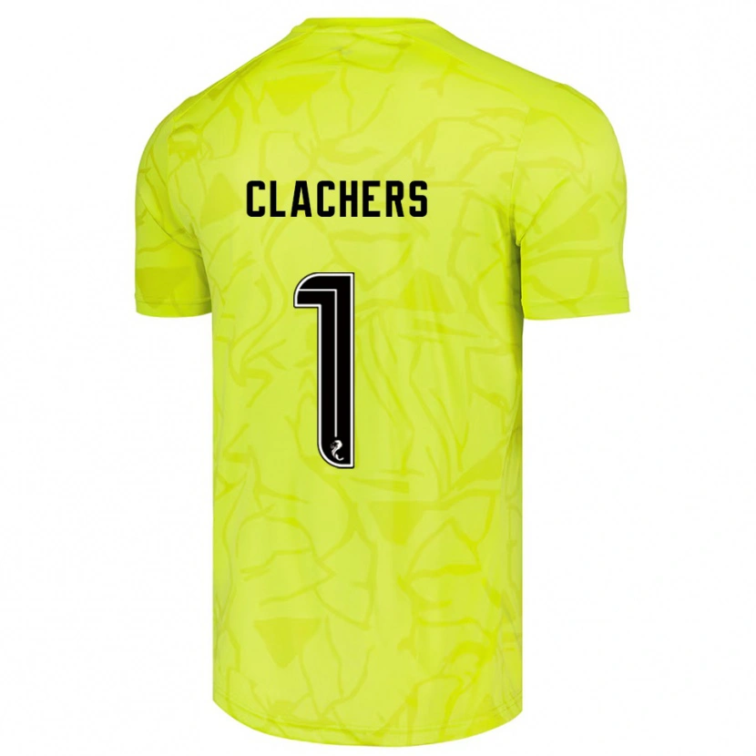 Danxen Kinder Erin Clachers #1 Trikot Gelb Schwarz Torwarttrikot 2025/26 Schweiz