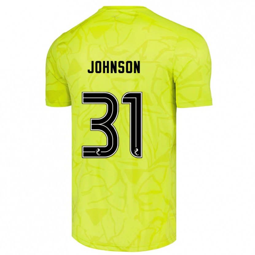 Danxen Kinder Murray Johnson #31 Trikot Gelb Schwarz Torwarttrikot 2025/26 Schweiz