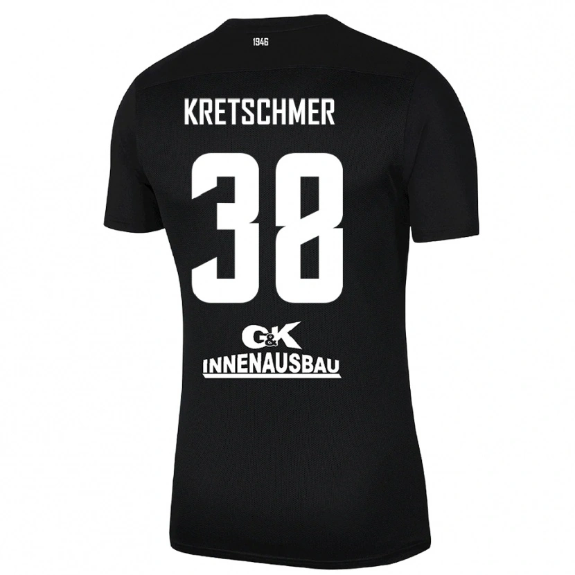 Danxen Kinder Theo Kretschmer #38 Trikot Schwarz Weiß Torwarttrikot 2025/26 Schweiz