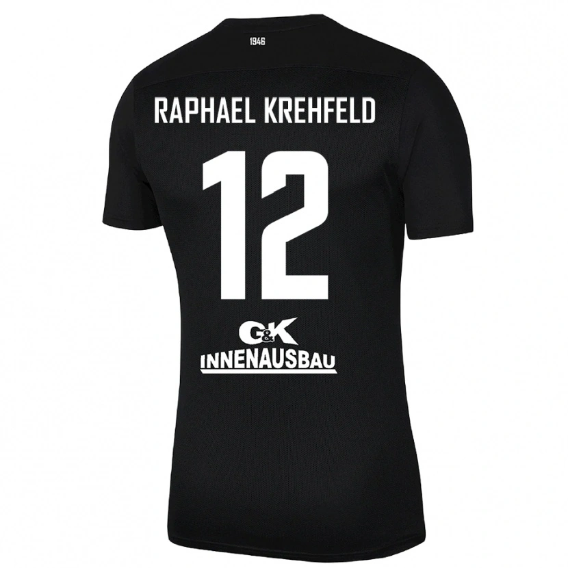 Danxen Kinder Luca Raphael Krehfeld #12 Trikot Schwarz Weiß Torwarttrikot 2025/26 Schweiz