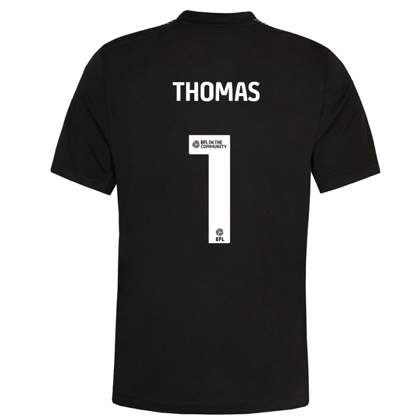 Danxen Kinder Lucy Thomas #1 Trikot Schwarz Weiß Torwarttrikot 2025/26 Schweiz