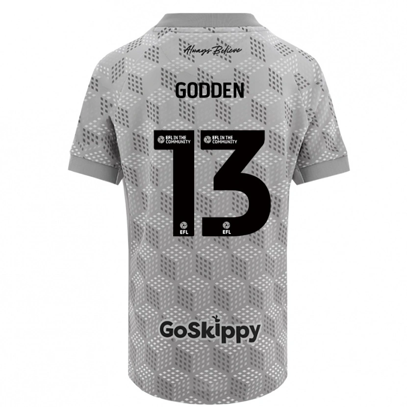 Danxen Kinder Freddie Godden #13 Trikot Schwarz Grau Torwarttrikot 2025/26 Schweiz