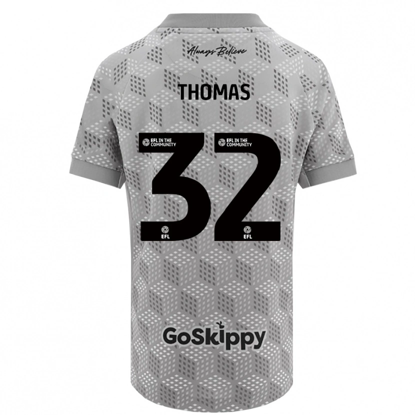 Danxen Kinder Lewis Thomas #32 Trikot Schwarz Grau Torwarttrikot 2025/26 Schweiz