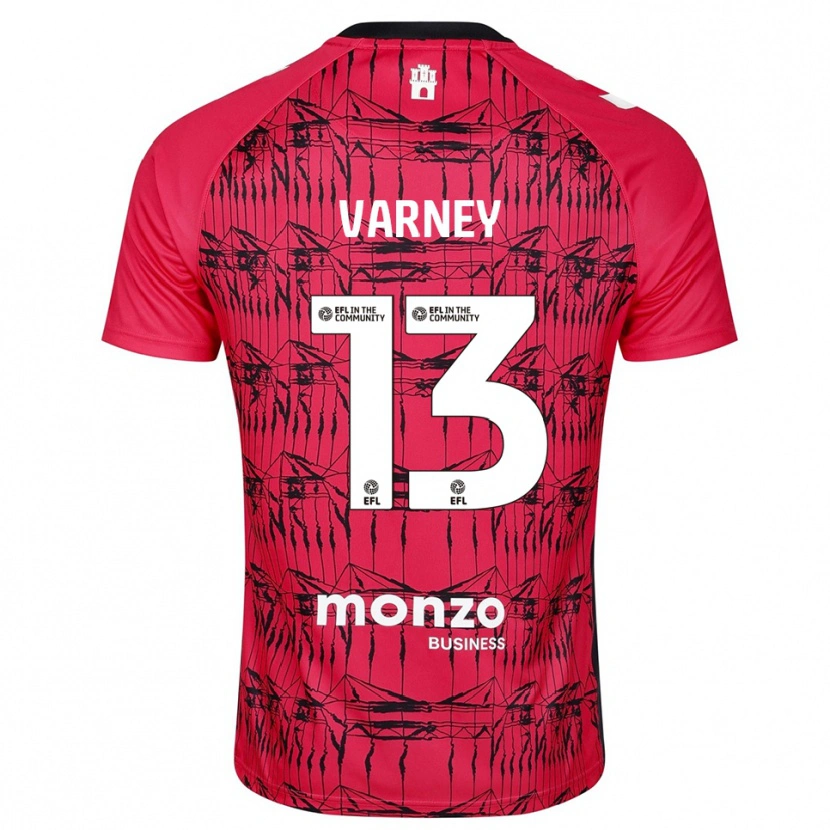 Danxen Kinder Oscar Varney #13 Trikot Rot Weiß Torwarttrikot 2025/26 Schweiz