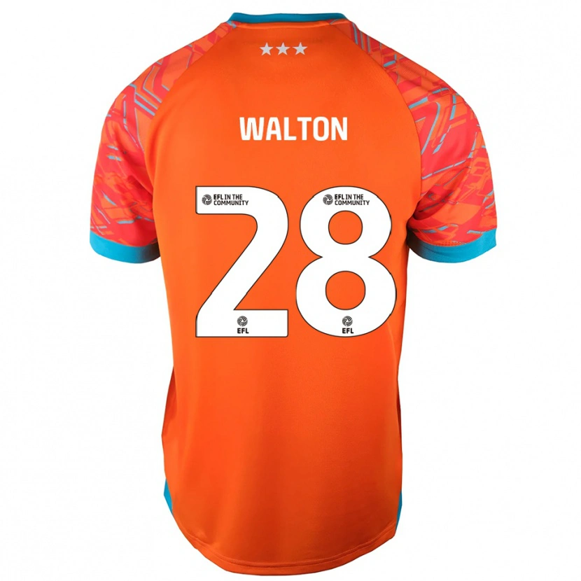 Danxen Kinder Christian Walton #28 Trikot Orange Weiß Torwarttrikot 2025/26 Schweiz