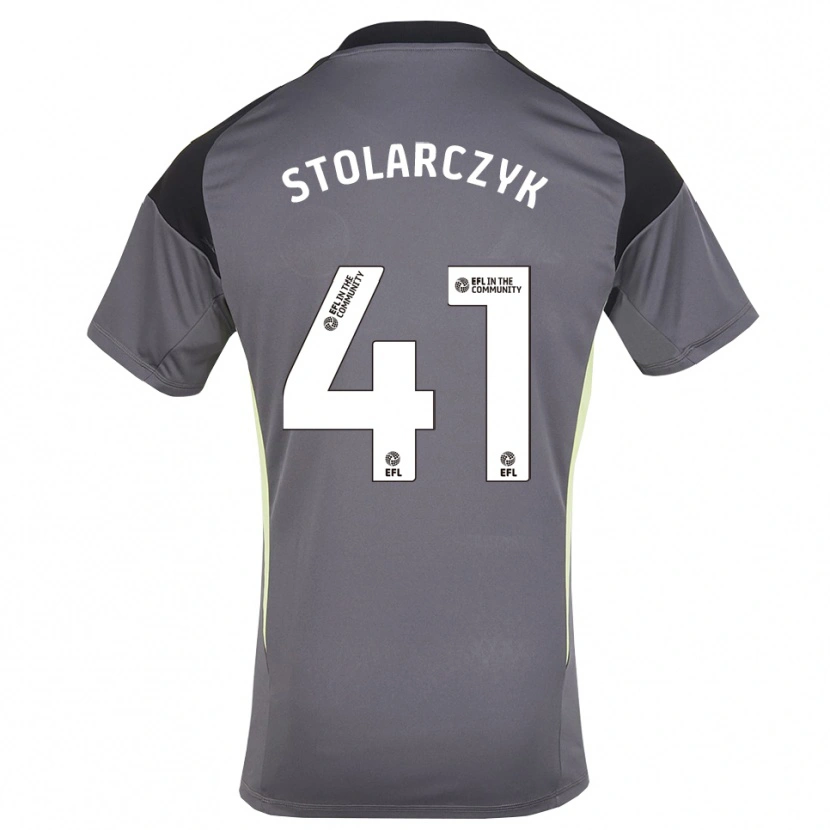 Danxen Kinder Jakub Stolarczyk #41 Trikot Grau Weiß Torwarttrikot 2025/26 Schweiz
