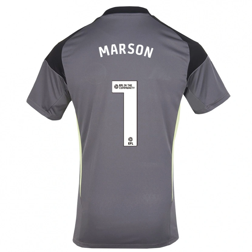 Danxen Kinder Freddie Marson #1 Trikot Grau Weiß Torwarttrikot 2025/26 Schweiz