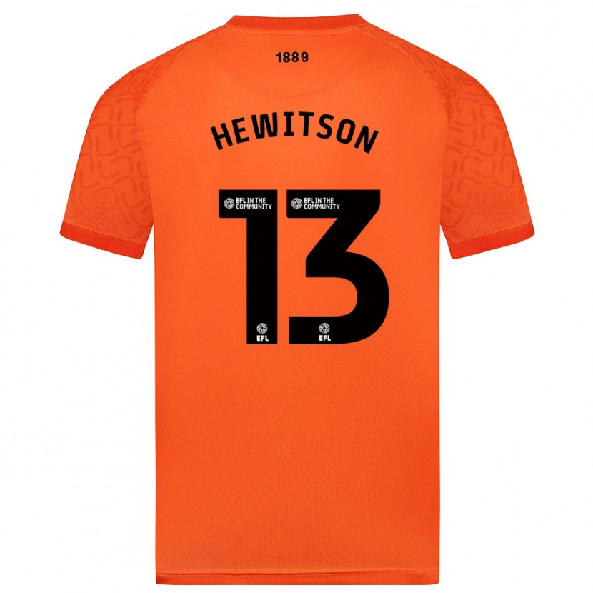 Danxen Kinder Coby Hewitson #13 Trikot Orange Schwarz Torwarttrikot 2025/26 Schweiz