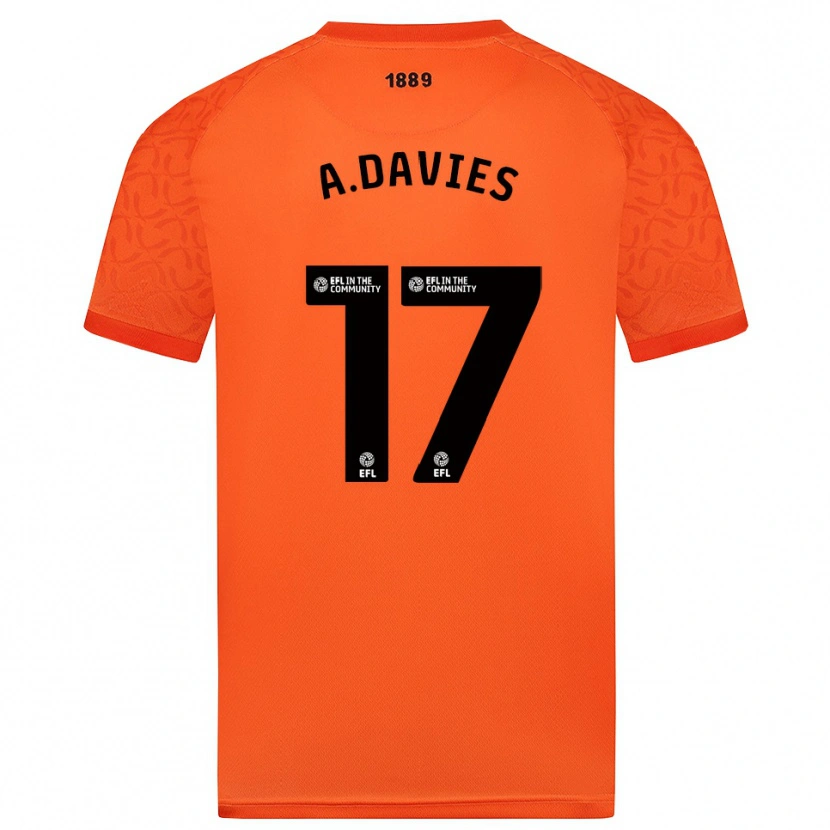 Danxen Kinder Adam Davies #17 Trikot Orange Schwarz Torwarttrikot 2025/26 Schweiz