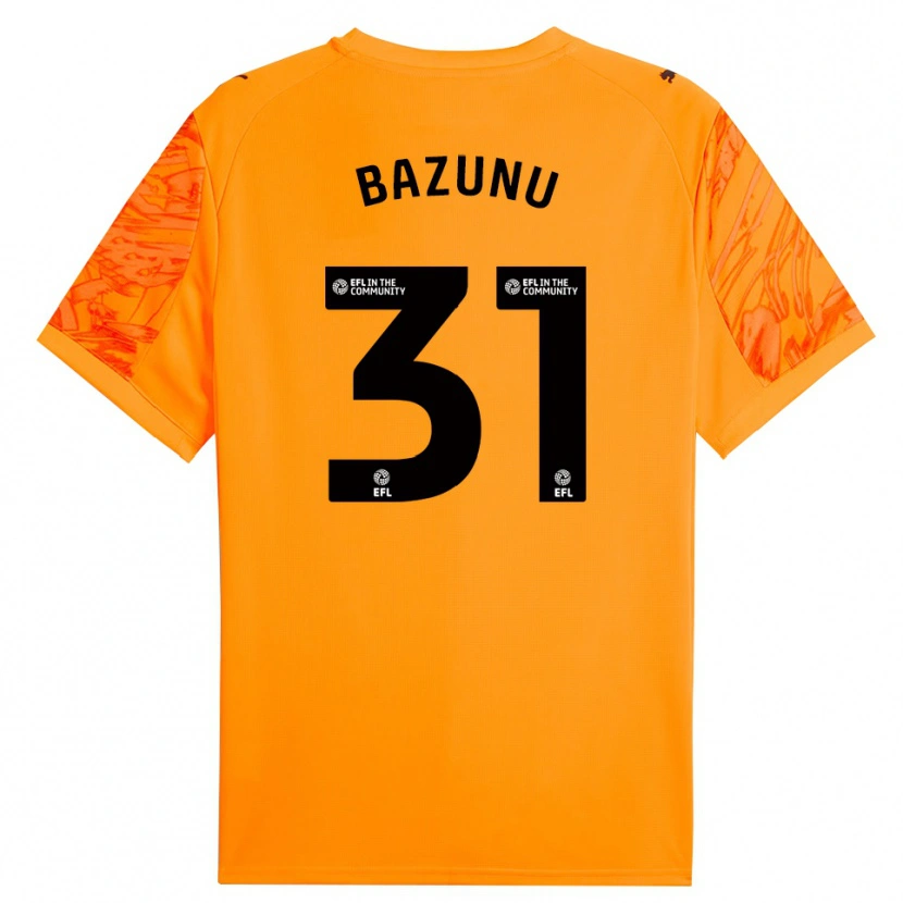 Danxen Kinder Gavin Bazunu #31 Trikot Orange Schwarz Torwarttrikot 2025/26 Schweiz