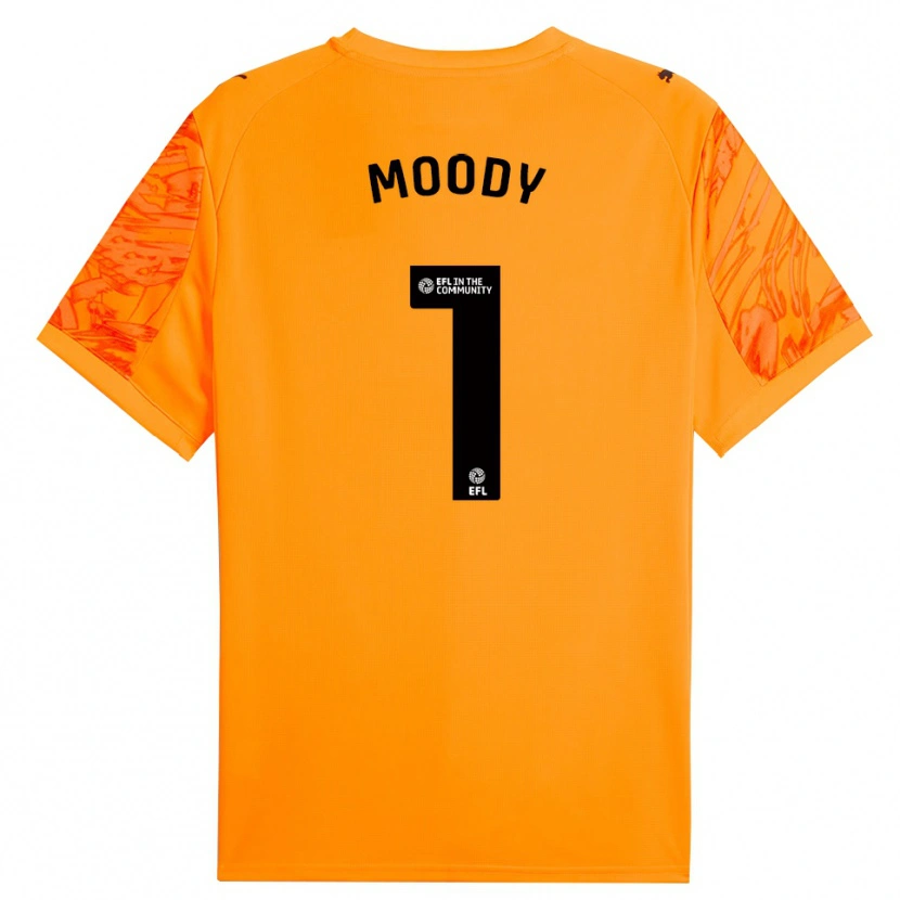 Danxen Kinder Dylan Moody #1 Trikot Orange Schwarz Torwarttrikot 2025/26 Schweiz