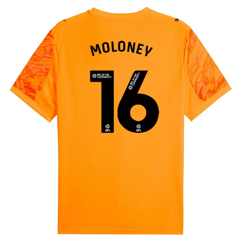 Danxen Kinder George Moloney #16 Trikot Orange Schwarz Torwarttrikot 2025/26 Schweiz