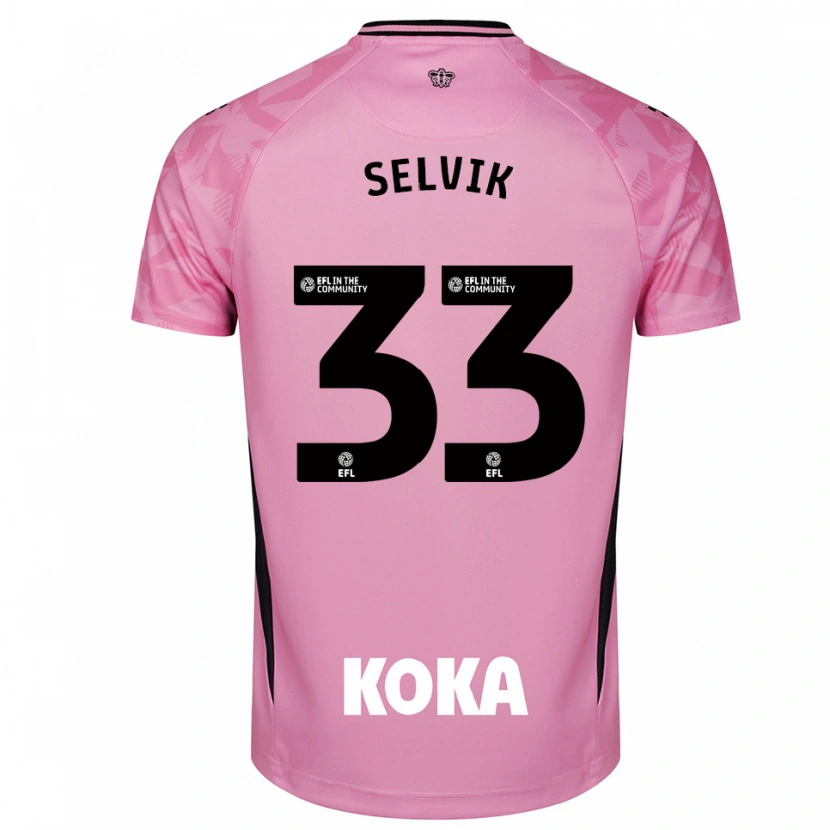 Danxen Kinder Egil Selvik #33 Trikot Hellpink Schwarz Torwarttrikot 2025/26 Schweiz