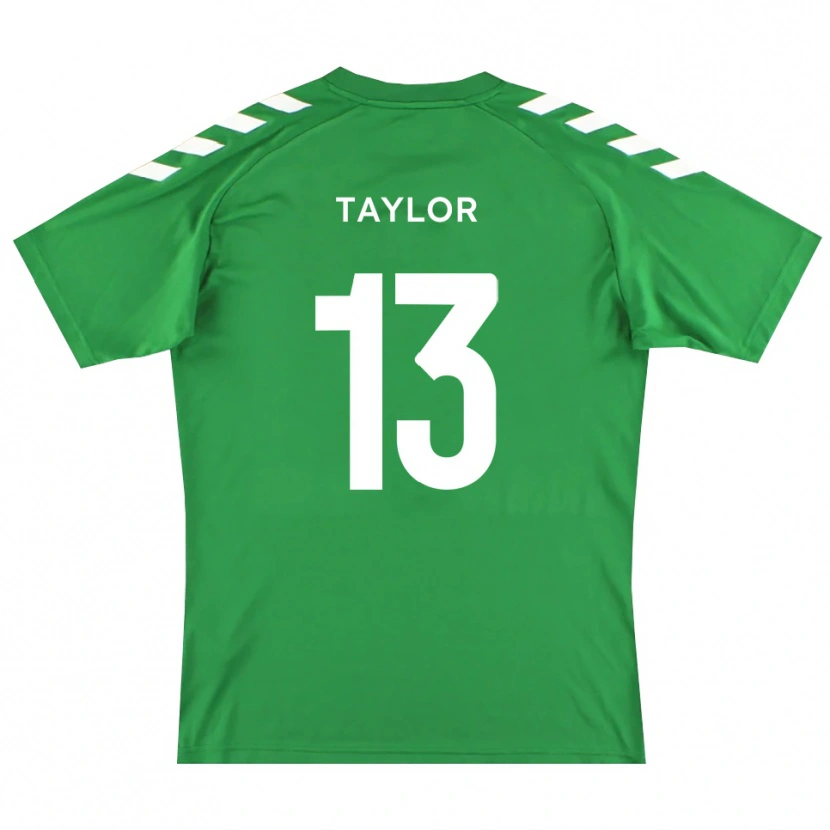 Danxen Kinder Sam Taylor #13 Trikot Grün Weiß Torwarttrikot 2025/26 Schweiz
