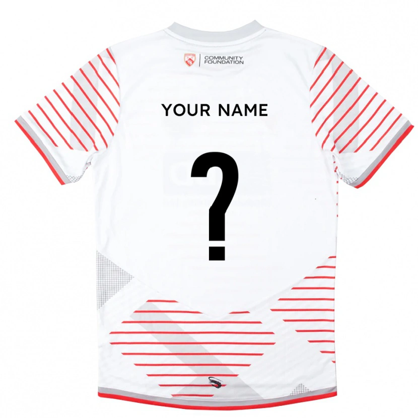 Danxen Kinder Morecambe FC Trikot Weiß Rot Torwarttrikot 2025/26 Schweiz
