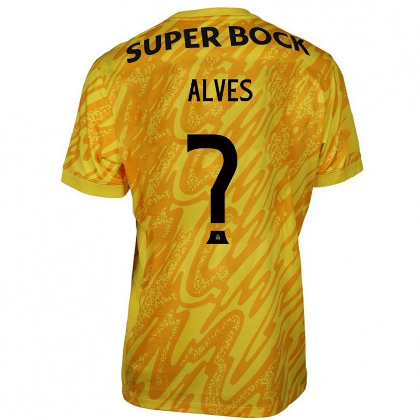 Danxen Kinder Guilherme Alves #0 Trikot Gelb Orange Torwarttrikot 2025/26 Schweiz