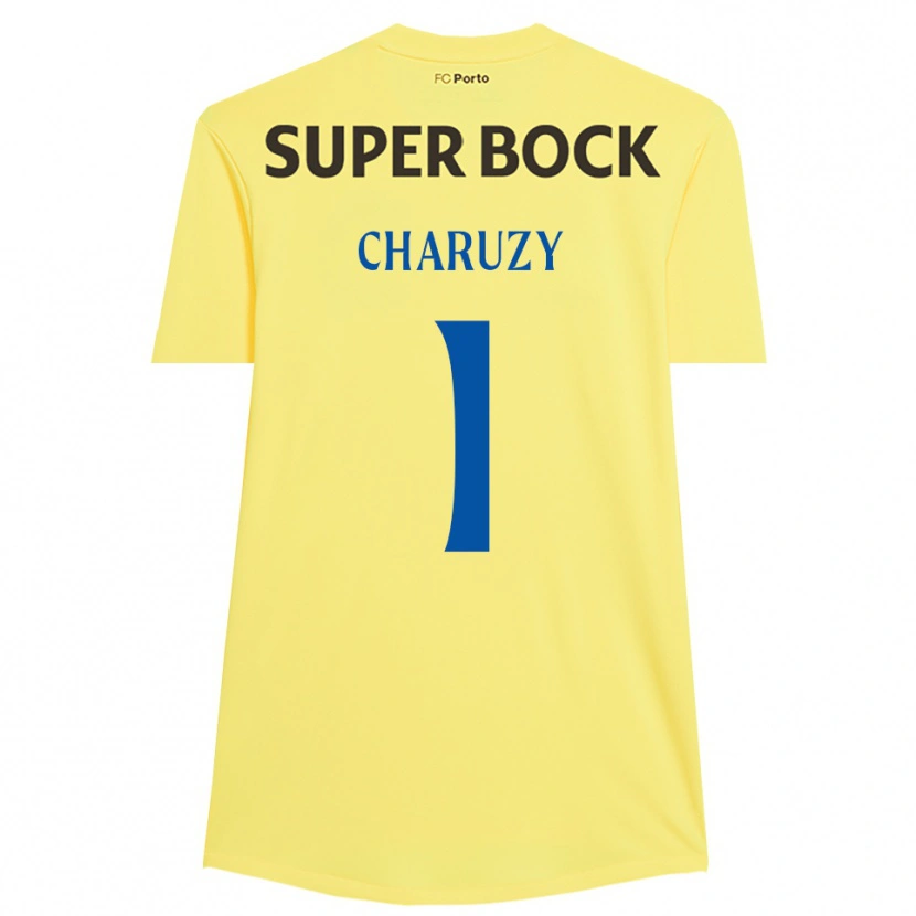 Danxen Kinder Hubert Charuzy #1 Trikot Hellgelb Schwarz Torwarttrikot 2025/26 Schweiz