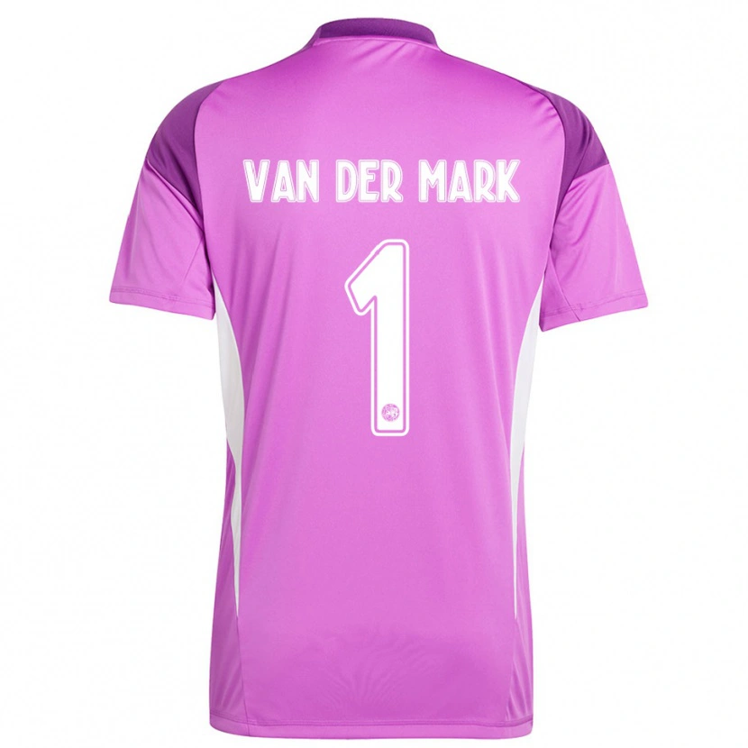 Danxen Kinder Jesper van der Mark #1 Trikot Hellviolett Weiß Torwarttrikot 2025/26 Schweiz