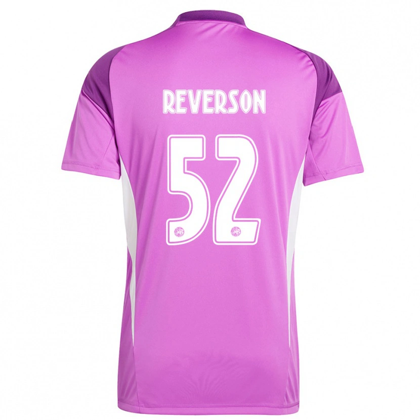 Danxen Kinder Paul Reverson #52 Trikot Hellviolett Weiß Torwarttrikot 2025/26 Schweiz