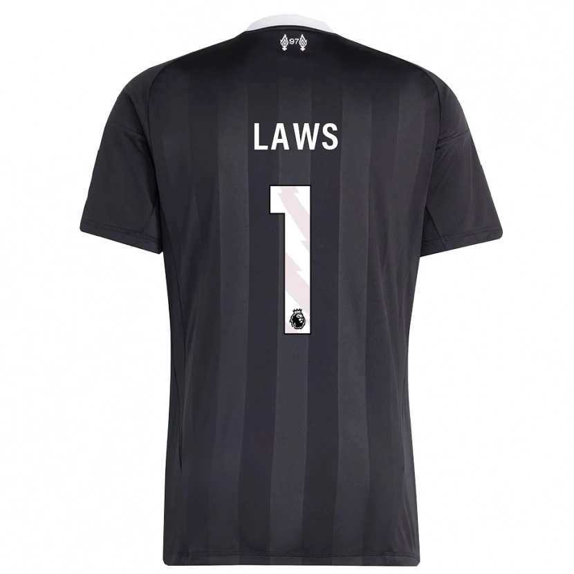 Danxen Kinder Rachael Laws #1 Trikot Schwarz Weiß Torwarttrikot 2025/26 Schweiz