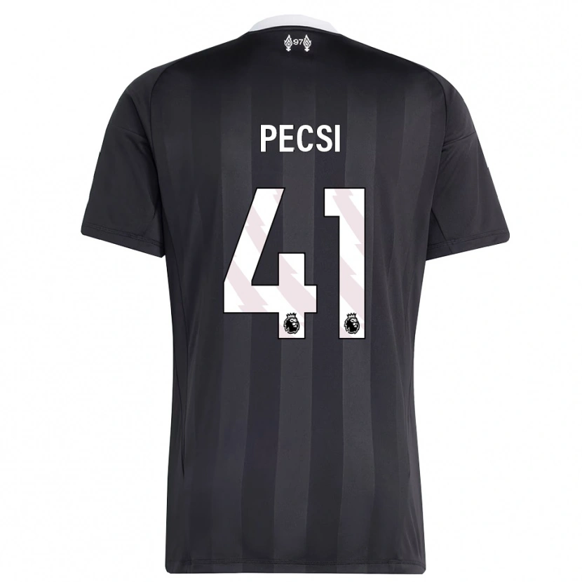 Danxen Kinder Ármin Pécsi #41 Trikot Schwarz Weiß Torwarttrikot 2025/26 Schweiz