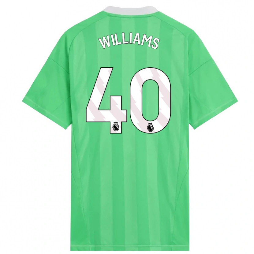 Danxen Kinder Naomi Williams #40 Trikot Hellgrün Weiß Torwarttrikot 2025/26 Schweiz
