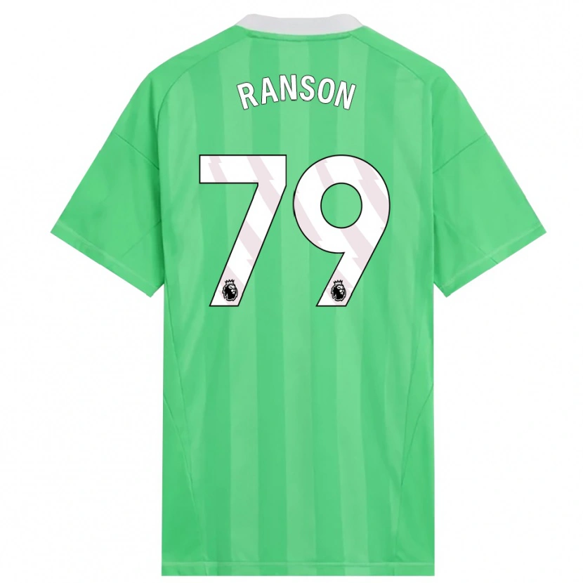 Danxen Kinder Khari Ranson #79 Trikot Hellgrün Weiß Torwarttrikot 2025/26 Schweiz