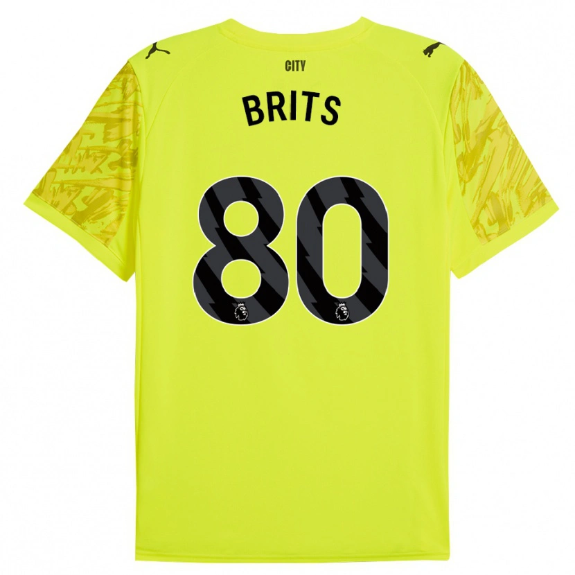 Danxen Kinder Spike Brits #80 Trikot Gelb Orange Schwarz Torwarttrikot 2025/26 Schweiz