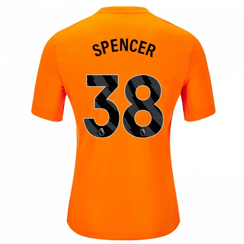 Danxen Kinder Becky Spencer #38 Trikot Orange Schwarz Torwarttrikot 2025/26 Schweiz