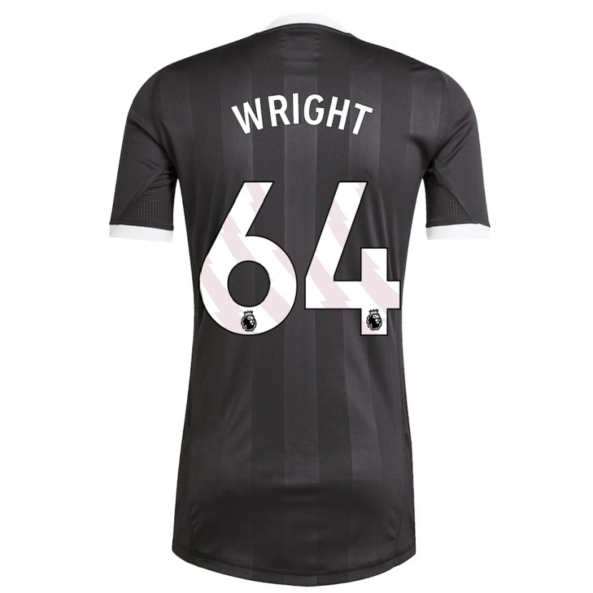 Danxen Kinder James Wright #64 Trikot Schwarz Weiß Torwarttrikot 2025/26 Schweiz