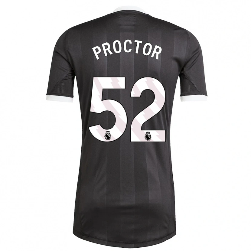 Danxen Kinder Sam Proctor #52 Trikot Schwarz Weiß Torwarttrikot 2025/26 Schweiz