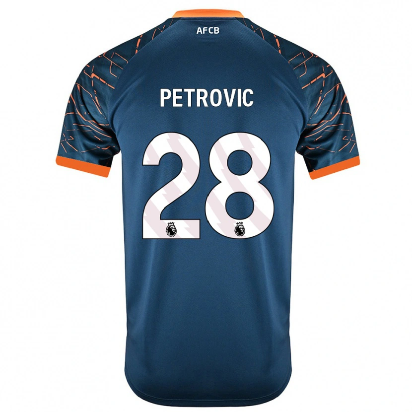Danxen Kinder Djordje Petrovic #28 Trikot Dunkles Schieferblau Torwarttrikot 2025/26 Schweiz