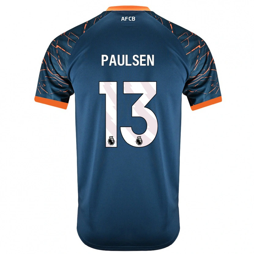 Danxen Kinder Alex Paulsen #13 Trikot Dunkles Schieferblau Torwarttrikot 2025/26 Schweiz